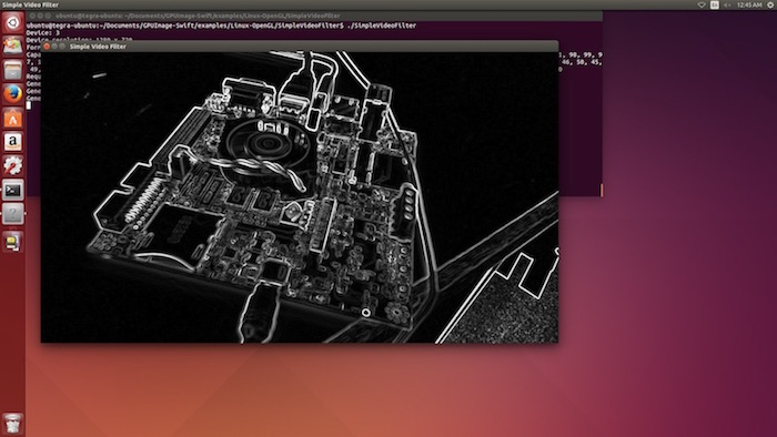 Sobel edge detection on Jetson TK1