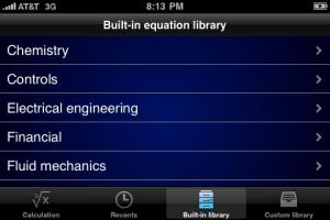 Pi Cubed equation library