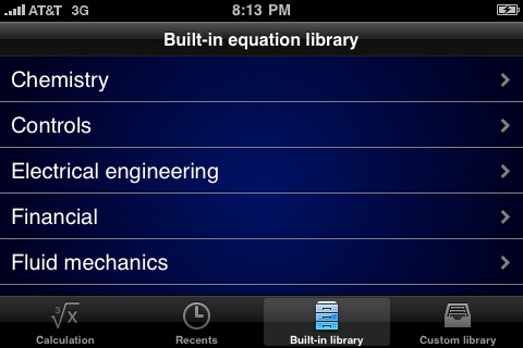 Pi Cubed equation library